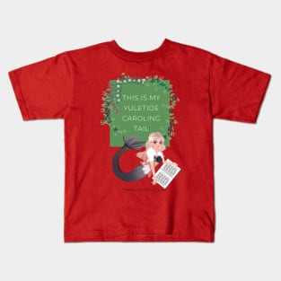 The Maven Medium- Yuletide Caroling Tail Kids T-Shirt